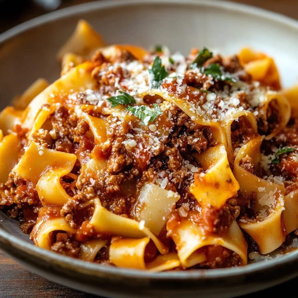 Herzhafte und aromatische toskanische Ragu