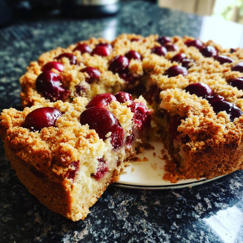 Streuselkuchen Mit Kirschen