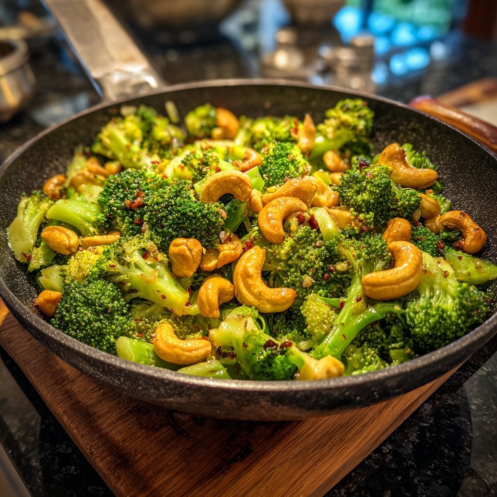 Brokkoli Wok Mit Cashews