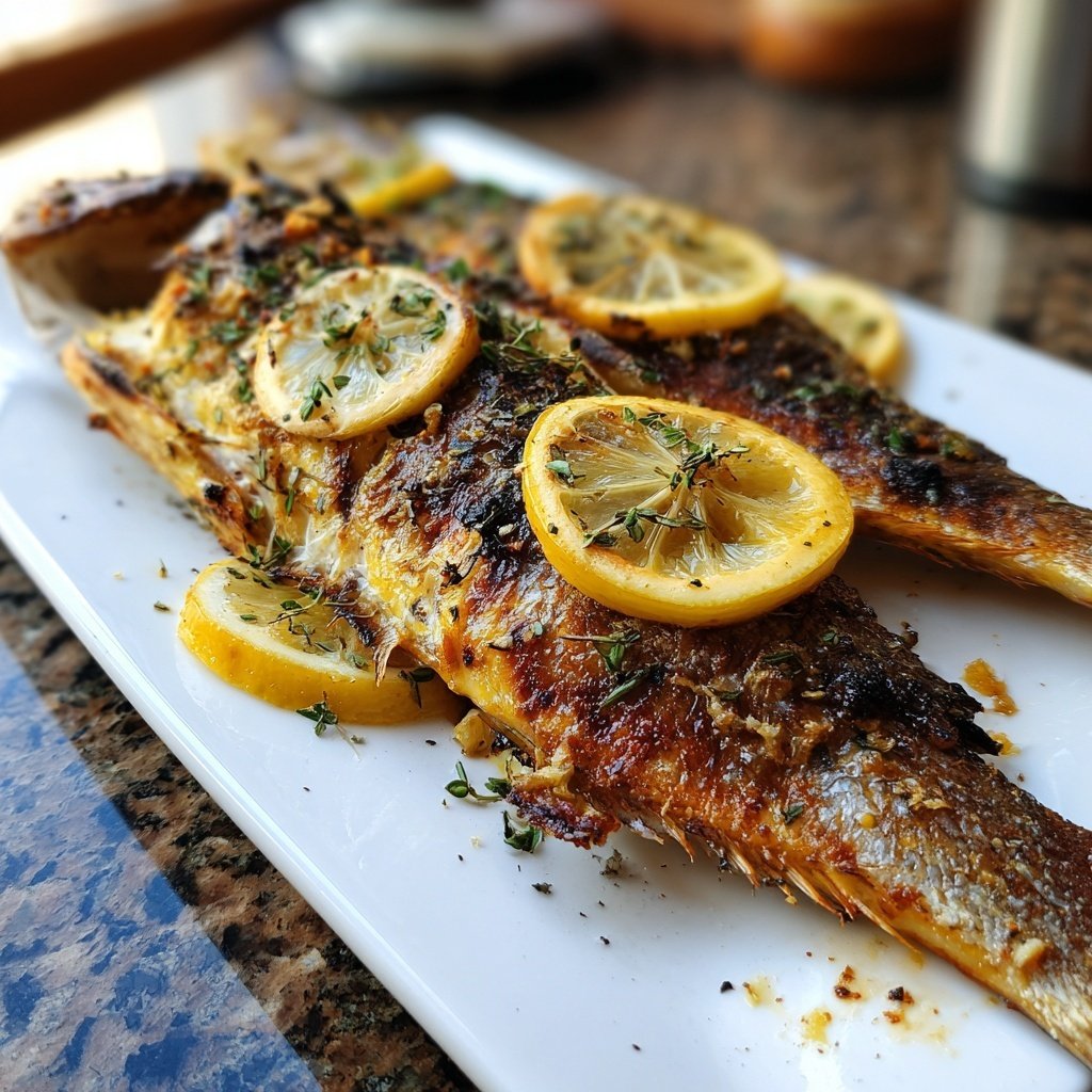 Gesund & Leicht Zitronen-Gegrillter Fisch