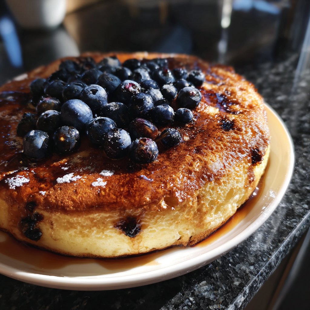 Pfannkuchen mit Heidelbeeren