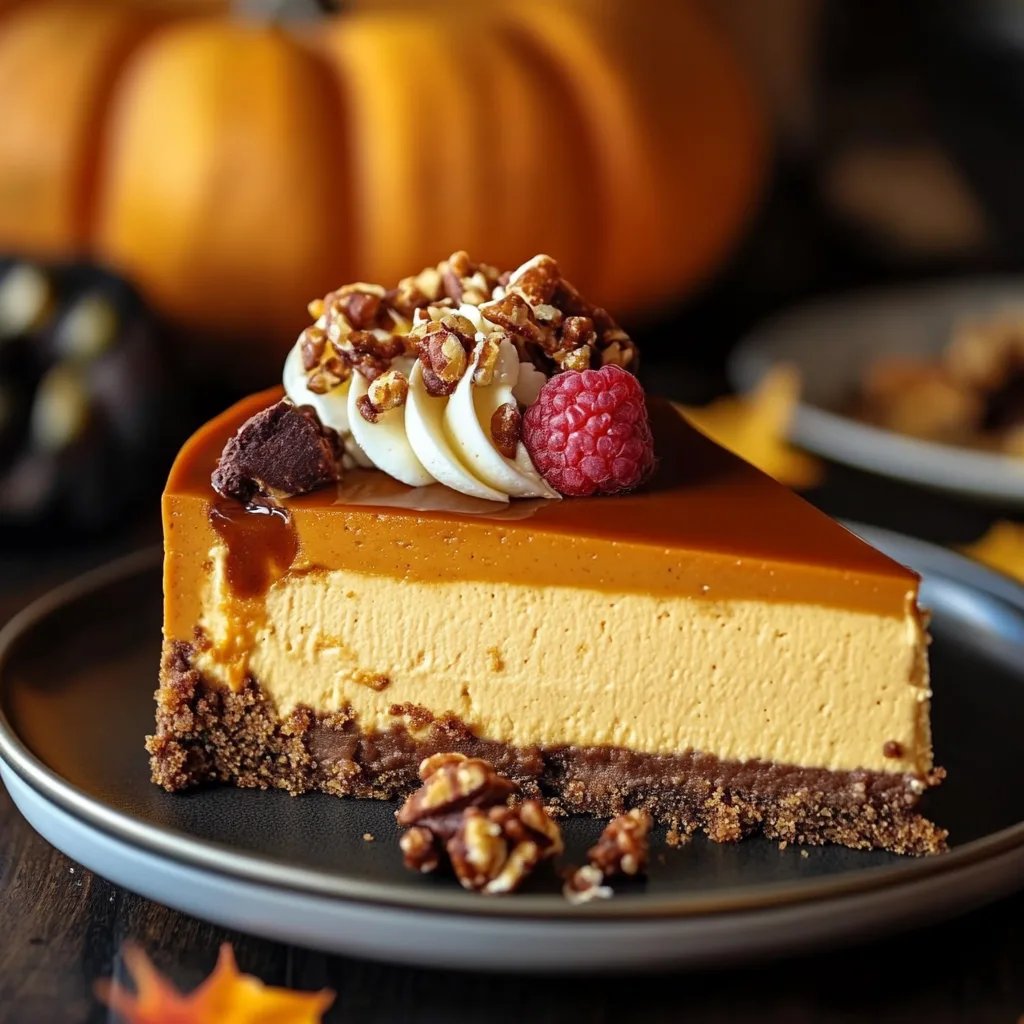 Ultimate Pumpkin Caramel Cheesecake