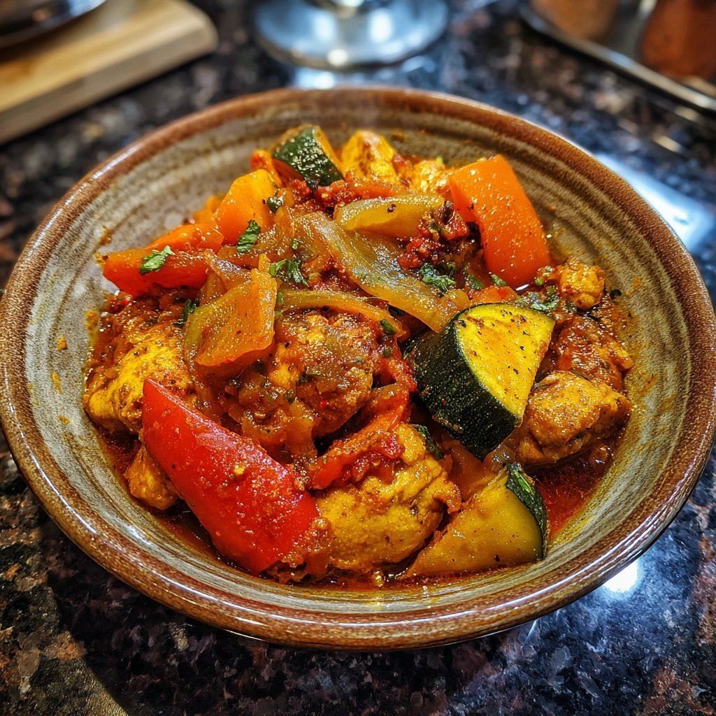 Internationale Küche Marokkanisches Hähnchen-Tagine